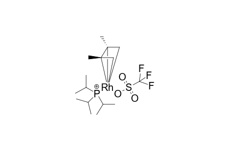 [Rhodium{.eta.(1)-sulfonyltrifluoromethyl}bis(.eta.(4)-dmethylbutadiene)(triisopropylphosphonate)]