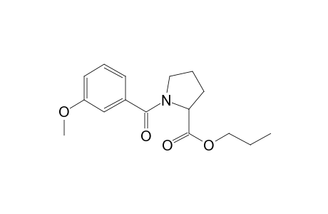 L-Proline, N-(3-methoxybenzoyl)-, propyl ester