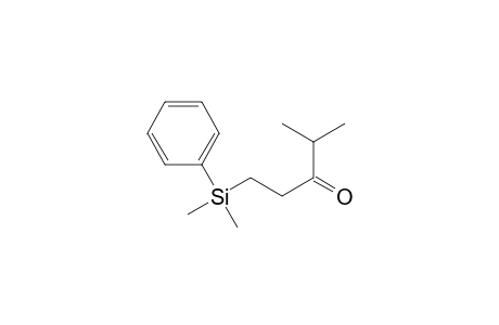 3-Pentanone, 1-(dimethylphenylsilyl)-4-methyl-