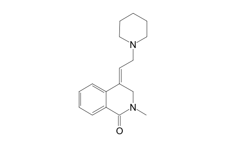 N-Methyl-1,2,3,4-tetrahydro-4-(1'-piperidinylamino)ethylidineisoquinoline-1-one