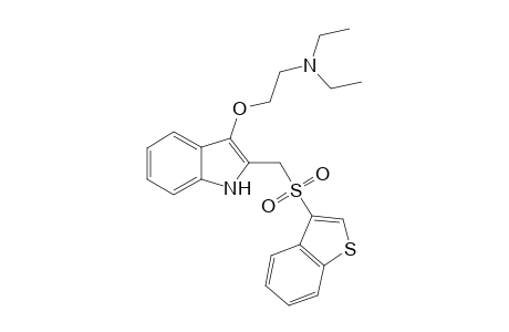 2-[(Benzo[b]thiophen-3''-yl)sulfonylmethyl]-3-[2-(N,N-diethylamino)ethoxy]-indole