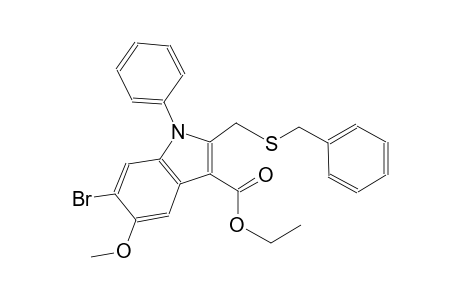 ethyl 2-[(benzylsulfanyl)methyl]-6-bromo-5-methoxy-1-phenyl-1H-indole-3-carboxylate
