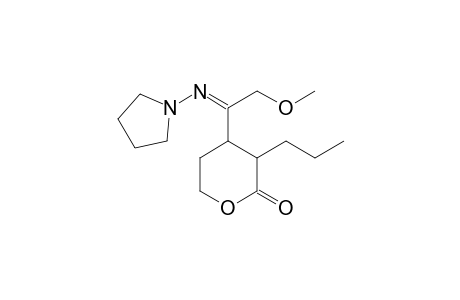 4-[(Methoxymethyl)-{tetrahydro-1H-1-pyrrolyl-imino}methyl]-3-propyltetrahydro-2H-pyran-2-one