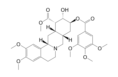 6H-Dibenzo[a,g]quinolizine-12-carboxylic acid, 5,8,8a,9,10,11,12,12a,13,13a-decahydro-11-hydroxy-2,3-dimethoxy-10-[(3,4,5-trimethoxybenzoyl)oxy]-, methyl ester, [8aS-(8a.alpha.,10.alpha.,11.beta.,12.beta.,12a.alpha.,13a.alpha.)]-