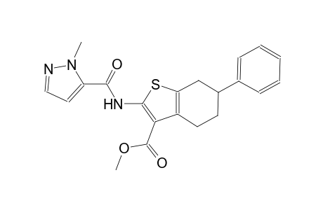 methyl 2-{[(1-methyl-1H-pyrazol-5-yl)carbonyl]amino}-6-phenyl-4,5,6,7-tetrahydro-1-benzothiophene-3-carboxylate