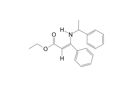 Ethyl 3-[N-1-phenylethyl]amino-3-phenyl-2-propenoate