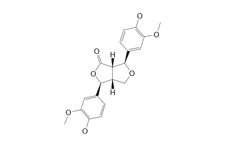 4-CIS,8-CIS-BIS-(4-HYDROXY-3-METHOXYPHENYL)-3,7-DIOXABICYClO-[3.3.0]-OCTAN-2-ONE