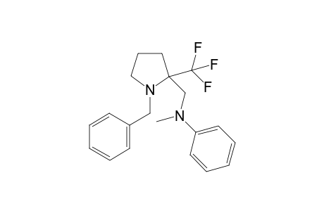 N-Benzyl-2-{[(N-benzyl-N-methyl)amino]methyl}-2-(trifluoromethyl)pyrrolidine