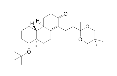 2(3H)-Phenanthrenone, 8-(1,1-dimethylethoxy)-4,4a,4b,5,6,7,8,8a,9,10-decahydro-8a-methyl-1- [2-(2,5,5-trimethyl-1,3-dioxan-2-yl)ethyl]-, [4aS-(4a.alpha.,4b.beta.,8.alpha.,8a.alpha.)]-