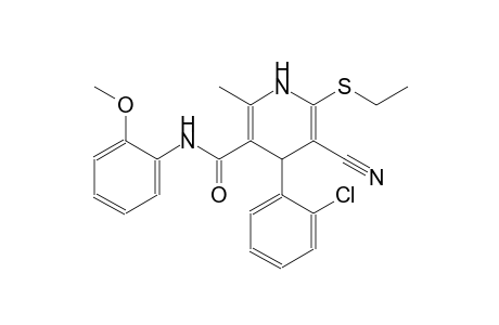 3-pyridinecarboxamide, 4-(2-chlorophenyl)-5-cyano-6-(ethylthio)-1,4-dihydro-N-(2-methoxyphenyl)-2-methyl-