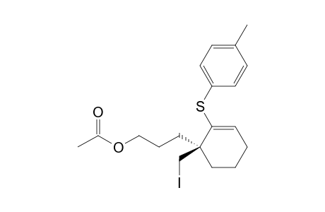 3-[(1S)-1-Iodomethyl-2-(p-tolylthio)cyclohex-2-en-1-yl]propyl acetate