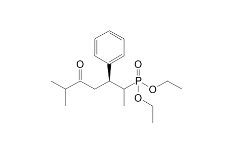 Diethyl (1R/S,3S)-(+)-(1,5-dimethyl-4-oxo-2-phenylhexyl)phosphonate