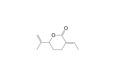3-Ethylidenetetrahydro-6-(1-methylethenyl)-2H-pyran-2-one