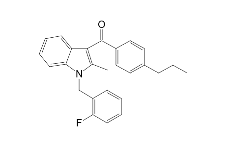 1-(2-Fluorobenzyl)-2-methyl-3-(4-propylbenzoyl)indole