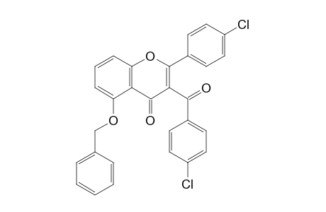 2-(4-Chlorophenyl)-3-(4-chlorophenyl)carbonyl-5-phenylmethoxy-chromen-4-one