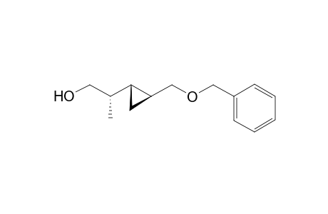 (2S*)-2-{(1R*,2S*)-2-[(Benzyloxy)methyl]cyclopropyl}propan-1-ol