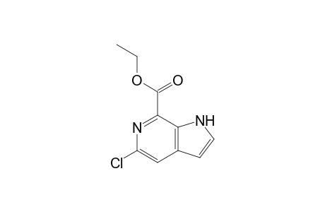 5-chloro-1H-pyrrolo[2,3-c]pyridine-7-carboxylic acid ethyl ester