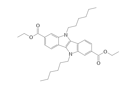 Diethyl N.N'-Dihexyl-5,10-dihydroindolo[3,2-b]indole-2,7-dicarboxylate