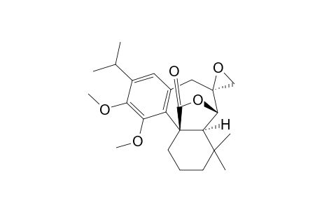 Spiro[7,11a-(epoxymethano)-11aH-dibenzo[a,c]cycloheptene-6(5H),2'-oxiran]-12-one, 7,7a,8,9,10,11-hexahydro-1,2-dimethoxy-8,8-dimethyl-3-(1-methylethyl)-, [6R-(6.alpha.,7.beta.,7a.alpha.,11a.beta.)]-