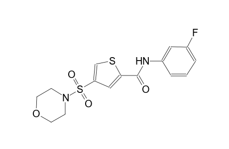 N-(3-fluorophenyl)-4-(4-morpholinylsulfonyl)-2-thiophenecarboxamide