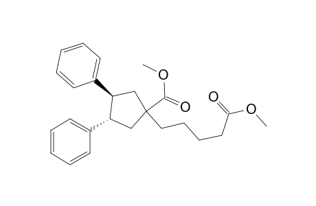 Methyl trans-3,4-diphenyl-1-(4-carbomethoxybutyl)-cyclopentanecarboxylate