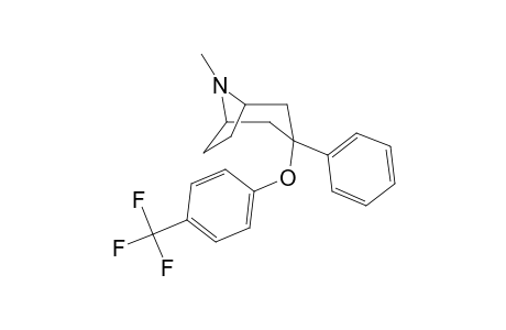 8-Methyl-3-(4'-trifluoromethylphenoxy)-3-phenyl-8-azabicyclo[3.2.1]octane