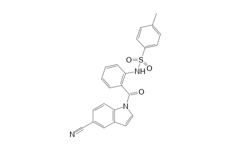 N-(2-(5-cyano-1H-indole-1-carbonyl)phenyl)-4-methylbenzenesulfonamide