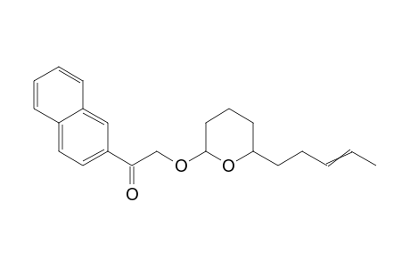 1-(Naphthalen-2-yl)-2-(6-pent-3-enyl-tetrahydro-pyran-2-yloxy)-ethanone