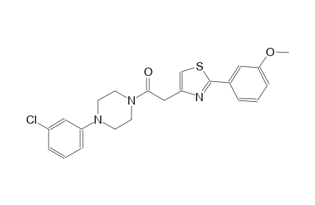 piperazine, 1-(3-chlorophenyl)-4-[[2-(3-methoxyphenyl)-4-thiazolyl]acetyl]-