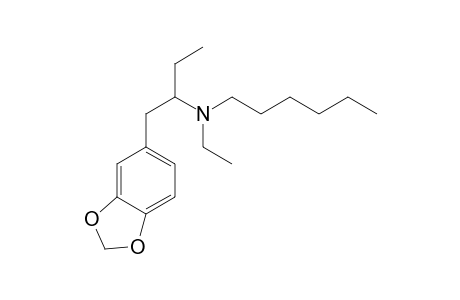 N-Ethyl-N-hexyl-1-(3,4-methylenedioxyphenyl)butan-2-amine