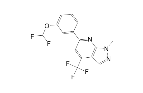 1H-pyrazolo[3,4-b]pyridine, 6-[3-(difluoromethoxy)phenyl]-1-methyl-4-(trifluoromethyl)-