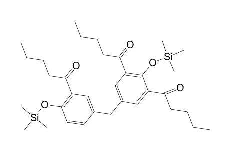 1-Pentanone, 1,1'-[5-[[3-(1-oxopentyl)-4-[(trimethylsilyl)oxy]phenyl]methyl]-2-[(trimethylsilyl)oxy]-1,3-phenylene]bis-