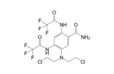 5-[bis(2-chloroethyl)amino]-2,4-bis[(2,2,2-trifluoro-1-oxoethyl)amino]benzamide