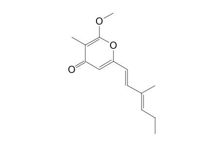 2-methoxy-3-methyl-6-[(1E,3E)-3-methylhexa-1,3-dienyl]pyran-4-one