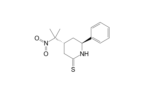 trans 6-Phenyl-4-(1-methyl-1-nitroethyl)piperidine-2-thione