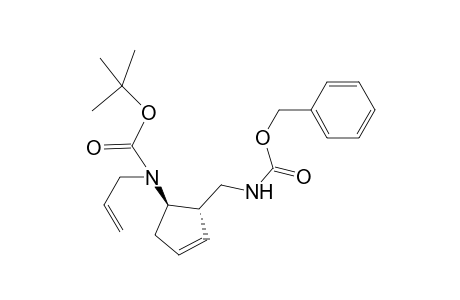 Allyl-[(1R,2S)-2-(benzyloxycarbonylaminomethyl)cyclopent-3-enyl)carbamic acid tert-butyl ester