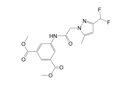 dimethyl 5-({[3-(difluoromethyl)-5-methyl-1H-pyrazol-1-yl]acetyl}amino)isophthalate