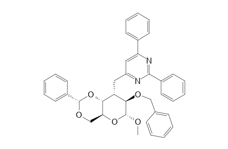 4-(METHYL-2-O-BENZYL-4,6-O-BENZYLIDENE-3-DEOXY-ALPHA-D-ALTROPYRANOSID-3-YLMETHYL)-2,6-DIPHENYLPYRIMIDINE