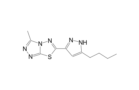 [1,2,4]triazolo[3,4-b][1,3,4]thiadiazole, 6-(5-butyl-1H-pyrazol-3-yl)-3-methyl-