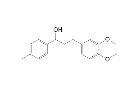 3-(3,4-Dimethoxyphenyl)-1-(4-methylphenyl)-1-propanol