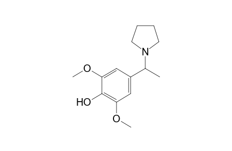 2,6-dimethoxy-4-(1-pyrrolidin-1-ylethyl)phenol