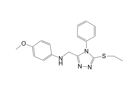 N-{[5-(ethylsulfanyl)-4-phenyl-4H-1,2,4-triazol-3-yl]methyl}-4-methoxyaniline