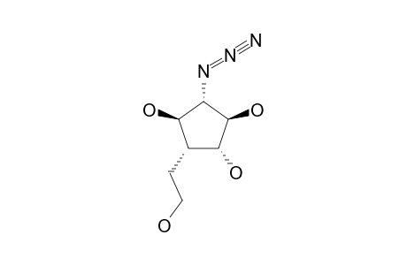 2-AZIDO-2,5-DIDEOXY-4A(R)-HYDROXY-4A-CARBA-ALPHA-D-ARABINO-HEXOFURANOSE