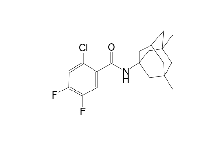 2-chloro-N-(3,5-dimethyl-1-adamantyl)-4,5-difluorobenzamide