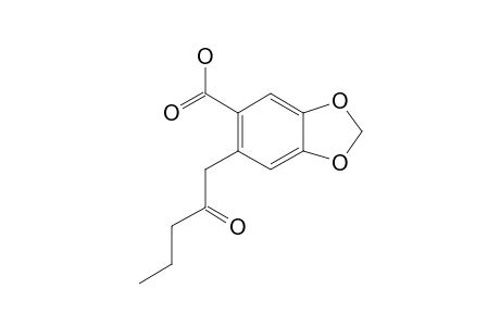 4,5-METHYLENEDIOXY-2-(2-OXO-PENTYL)-BENZOIC-ACID