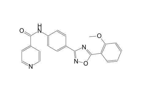 4-pyridinecarboxamide, N-[4-[5-(2-methoxyphenyl)-1,2,4-oxadiazol-3-yl]phenyl]-