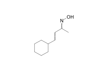 4-cyclohexylbut-3-en-2-one oxime