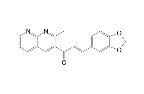 (E)-3-(1,3-benzodioxol-5-yl)-1-(2-methyl-1,8-naphthyridin-3-yl)-2-propen-1-one