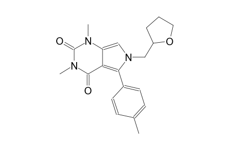 1,3-dimethyl-5-(4-methylphenyl)-6-(tetrahydro-2-furanylmethyl)-1H-pyrrolo[3,4-d]pyrimidine-2,4(3H,6H)-dione