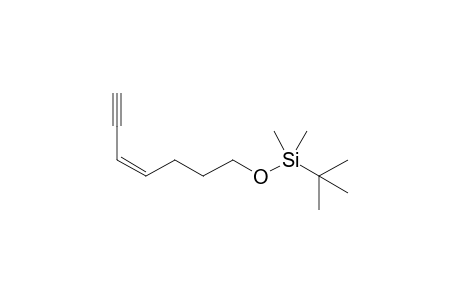 (Z)-7-tert-Butyldimethylsilyloxy-3-hepten-1-yne
